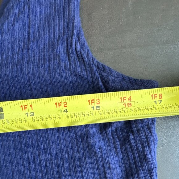 Cupcakes & Cashmere Purple Sleeveless Ribbed Knit Dress W/Front Tie Detail L - Picture 9 of 9